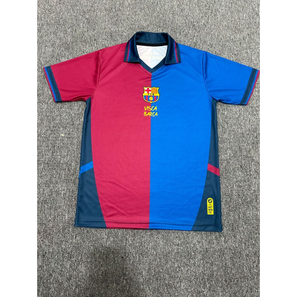 Jersey Barcelona Visca Barca Biru Merah Fantasy Retro 5.0 by rsport indonesia full printing - Baju B