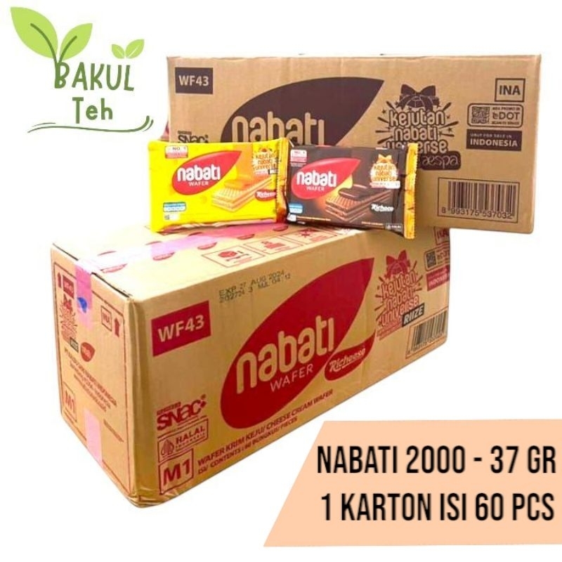 

1 Dus Wafer Nabati 37 Gr Keju/Cokelat Grosir Murah