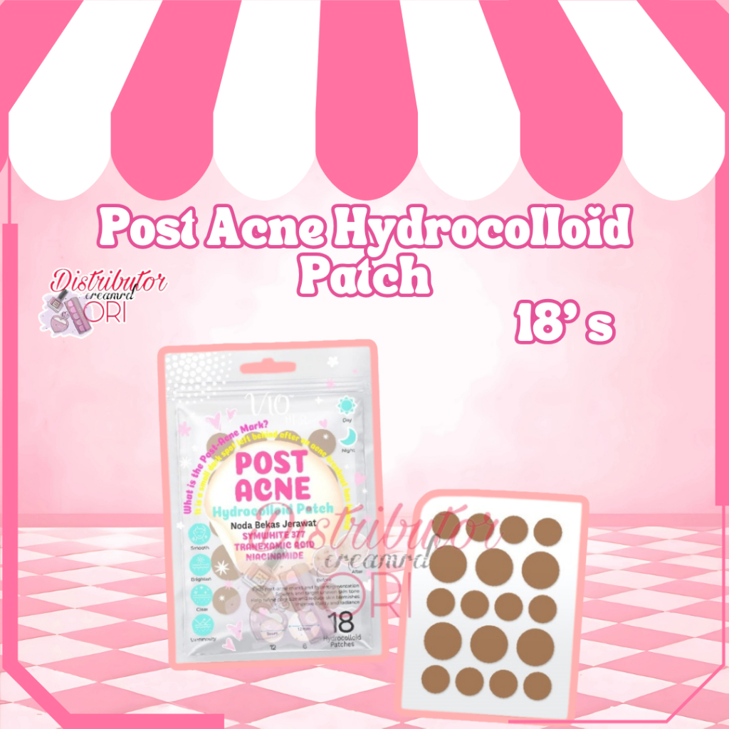 Vio Post Acne Hydrocolloid Patch 18's / Acne Patch | BPOM | ORIGINAL |