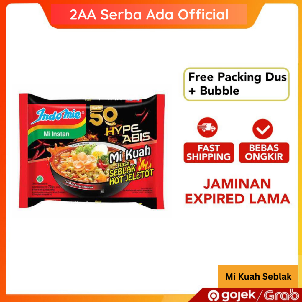 

Indomie Mie Kuah Rasa Seblak Hot Jeletot Hype Abis 1 Pcs
