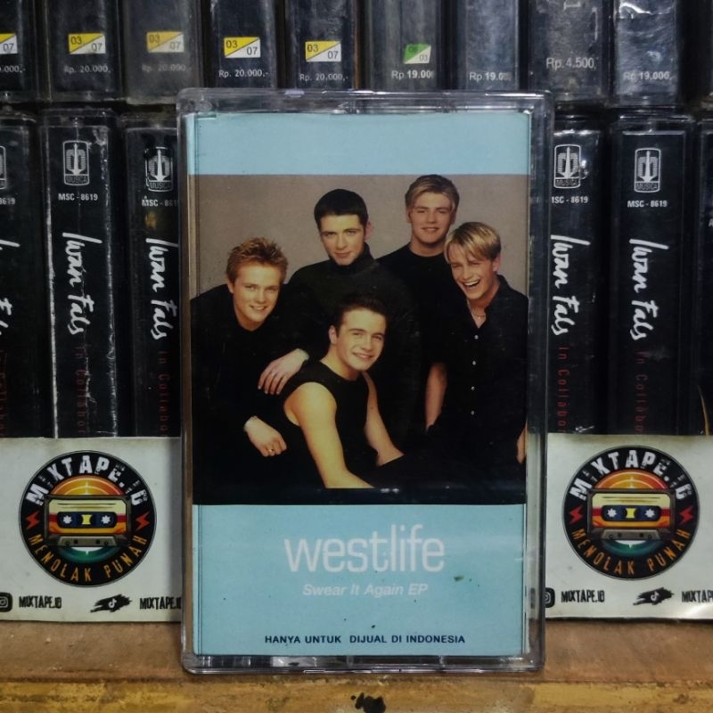 Kaset Pita - Westlife - Swear It Again EP - Radio Tape - Kaset - Radio - Pemutar Kaset - Retro - Cla
