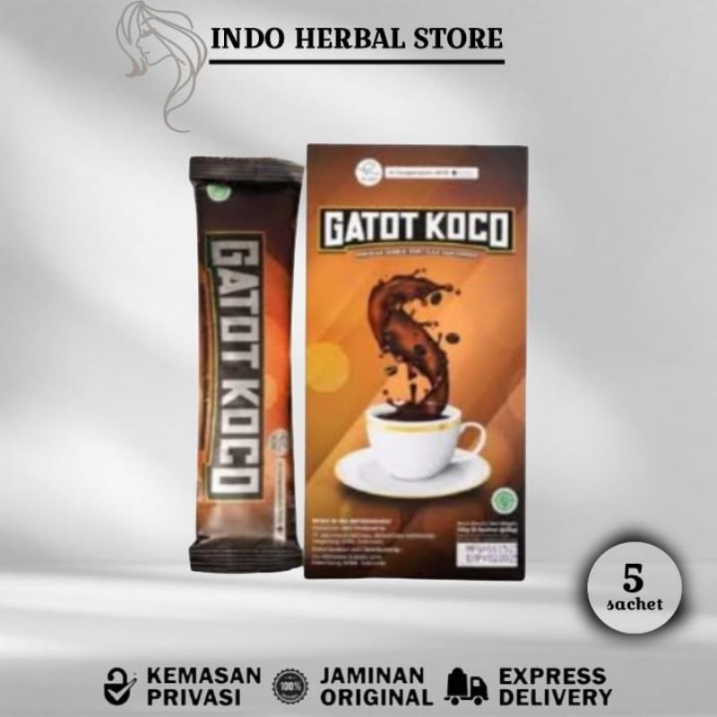 

KOPI GATOT KOCO 1BOX 5 SACHET COFFEE ASLI BPOM BY DR.RICHARD LEE