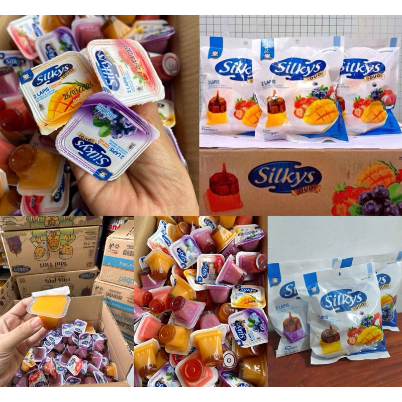 

Silkys pudding Pack isi 15 pack | 1 pak isi 10 pudding | 1 karton bisa mix rasa