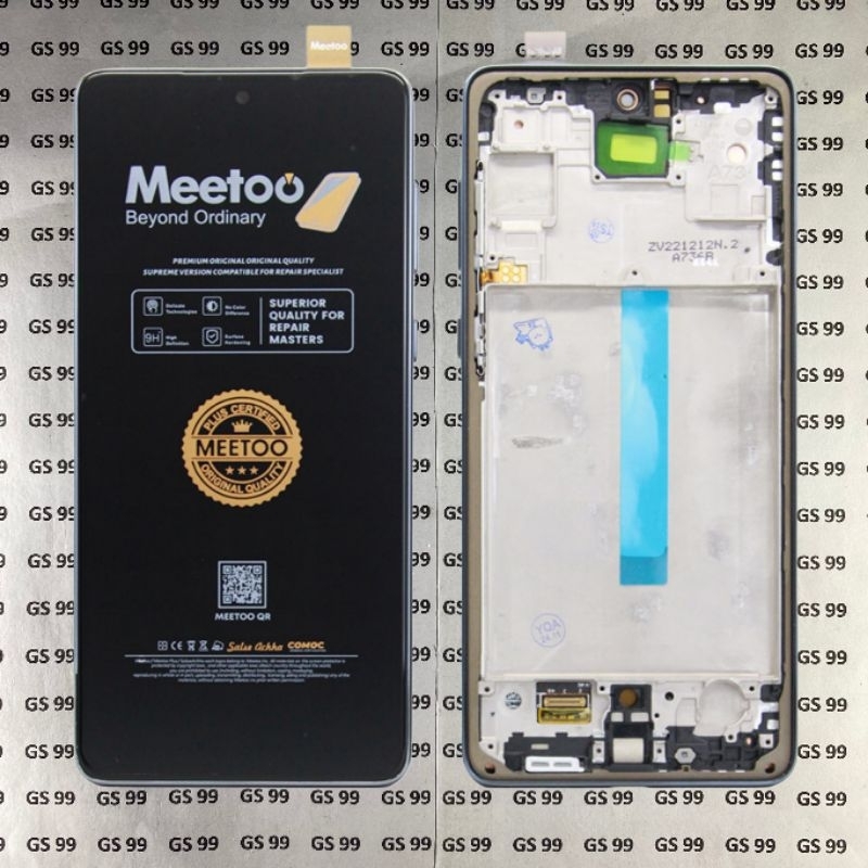 LCD SAMSUNG GALAXY A73 5G A736 A736B OLED + FRAME BLACK (BISA FINGERPRINT BIG GLASS) OLED + FRAME ME