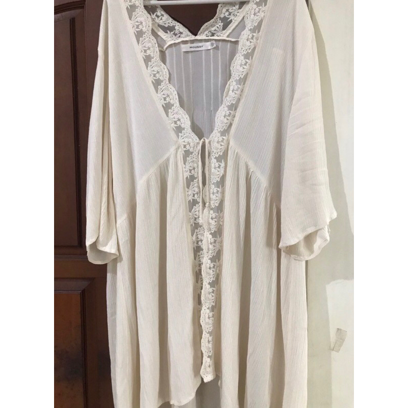 long outer lace creme import china / outer renda morikei / outer pantai / outer hangout