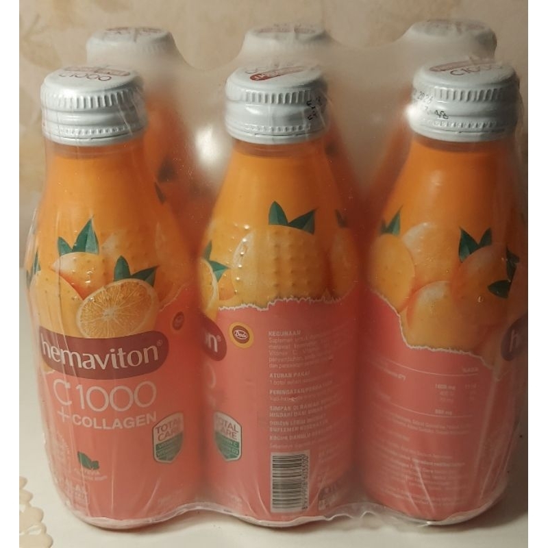 

HEMAVITON C1000+COLAGEN, NETTO 150ml @botol, 6 botol 46 Rb, Expired Date MARET 2026