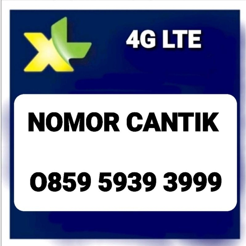 NOMOR CANTIK XL TRIPLE 999 MASA AKTIF SD THN 2030