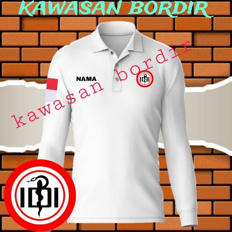 polo shirt IDI ikatan dokter Indonesia kaos IDI ikatan dokter Indonesia baju IDI seragam IDI ikatan 