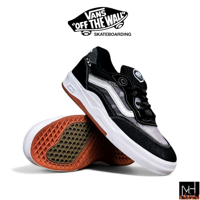 Vans Wayvee Skateboarding Black White Original 100%