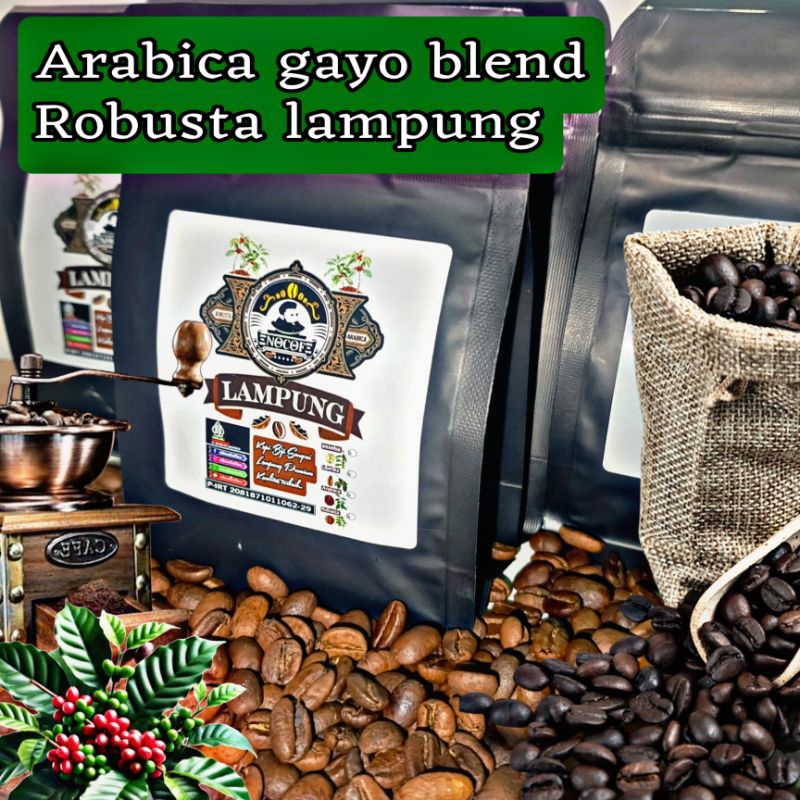 

Kopi Arabica gayo blend Robusta lampung
