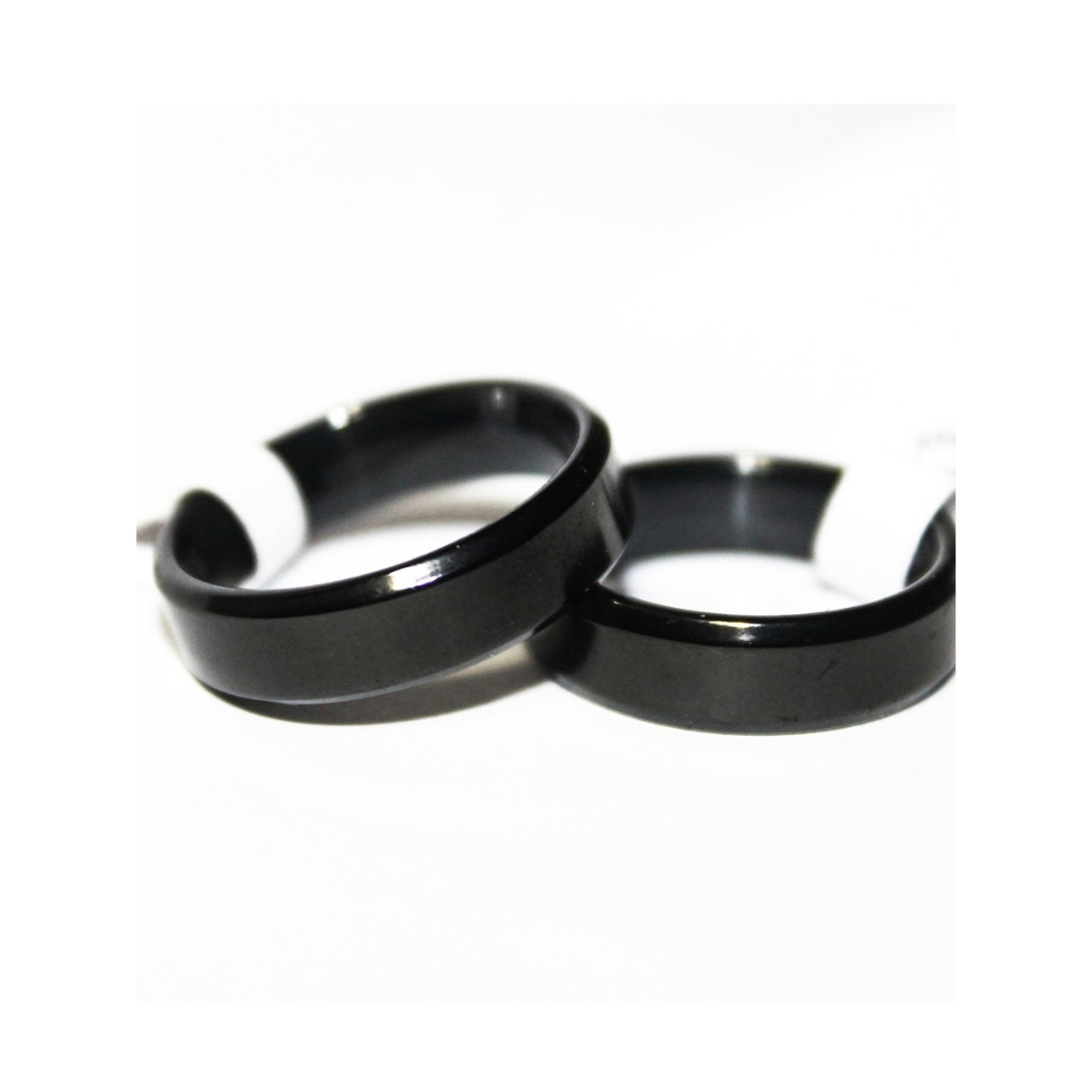 cincin pria polos hitam titanium