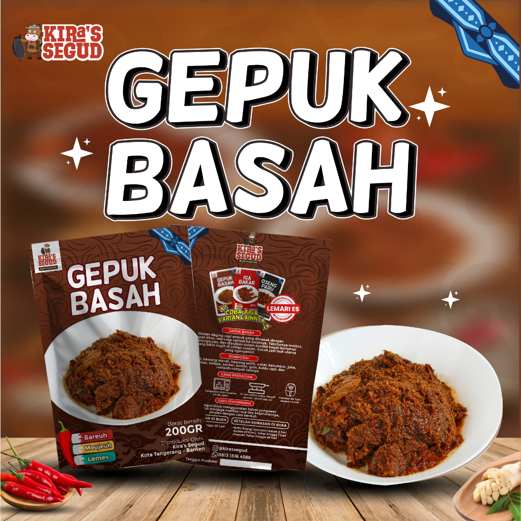 

Gepuk Sapi Basah Empuk Manis Pedas – Lauk Siap Santap Khas Rumahan Sunda | KIRA’s SEGUD