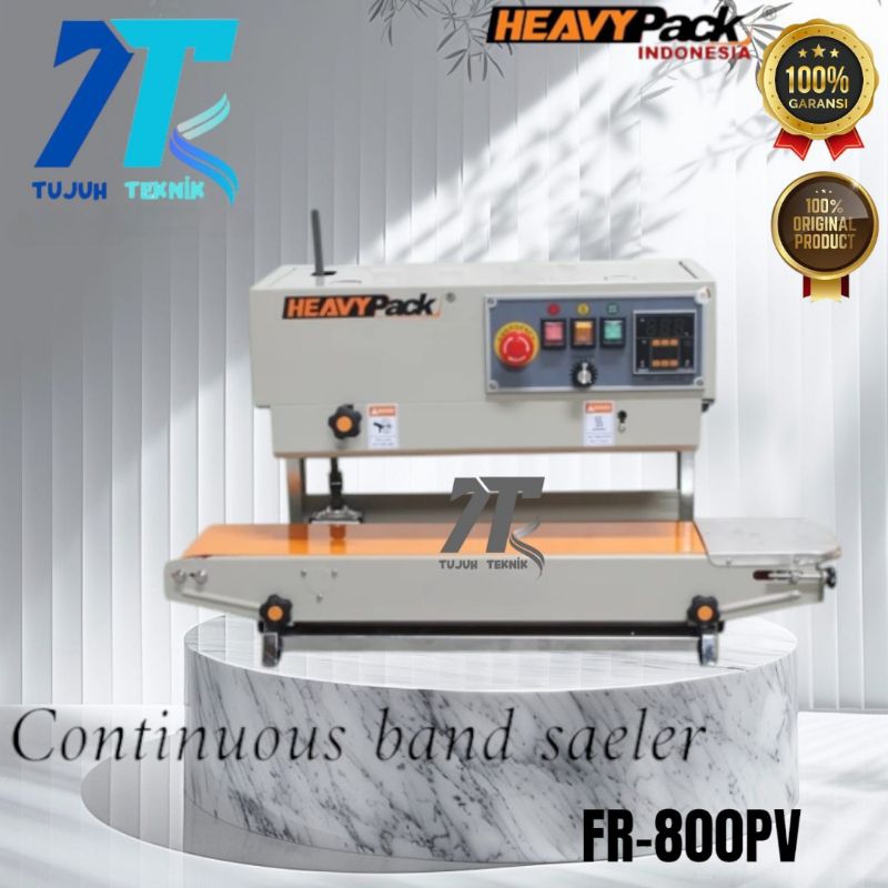 Mesin Segel Plastik Continuous Band Sealer HEAVYPACK FR-800PV
