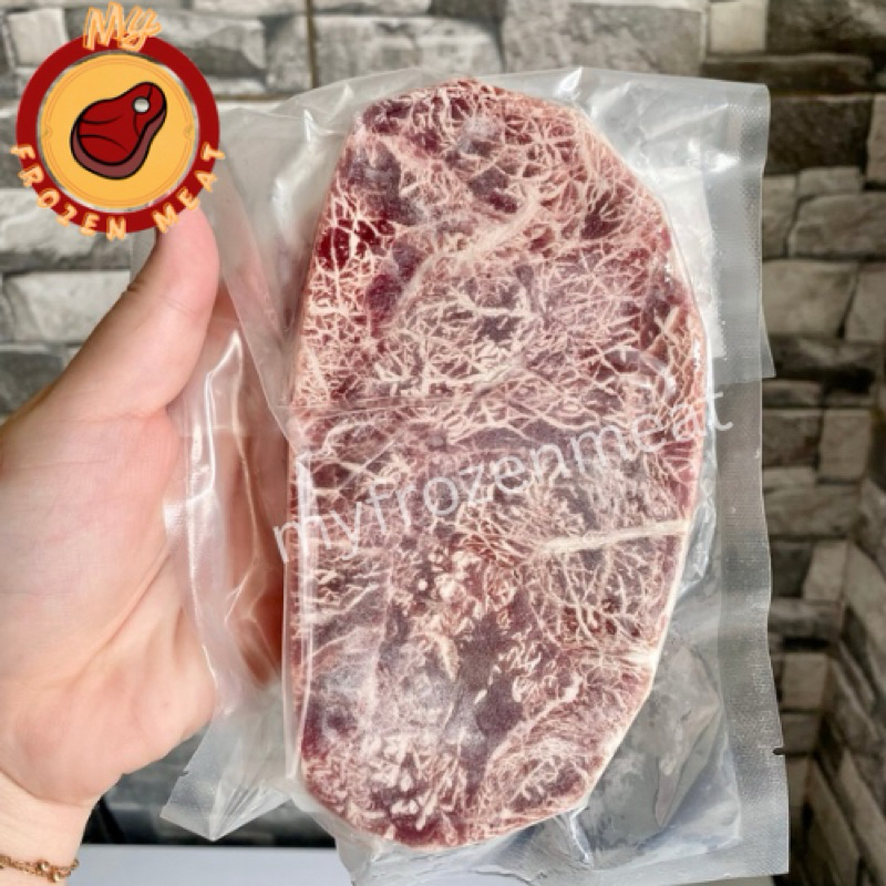 

Sirloin wagyu beef steak meltique 200gr import AUS