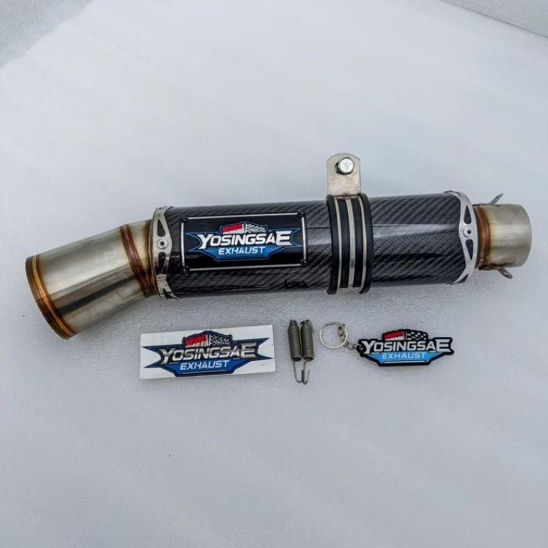 silincer knalpot yosingsae silencer knalpot karbon kevlar inlet 50mm