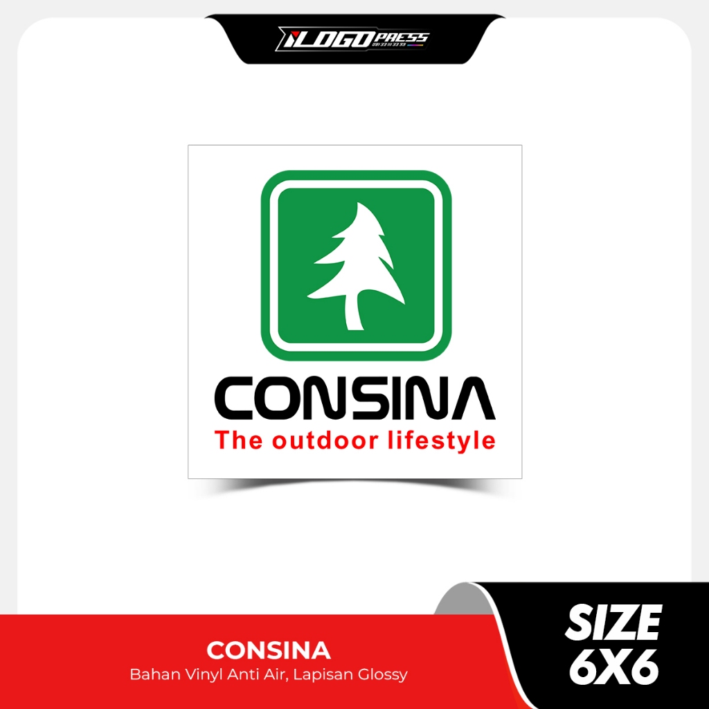 

CONSINA - Stiker Distro Clothing Brand Bahan Vinyl Premium Anti Air Glossy