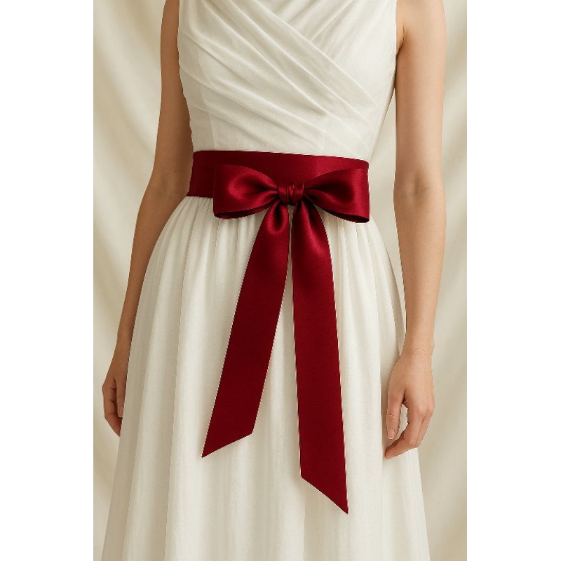 [SC] / Sabuk satin / pita satin / ikat pinggang tali obi satin hiasan kebaya dress gamis