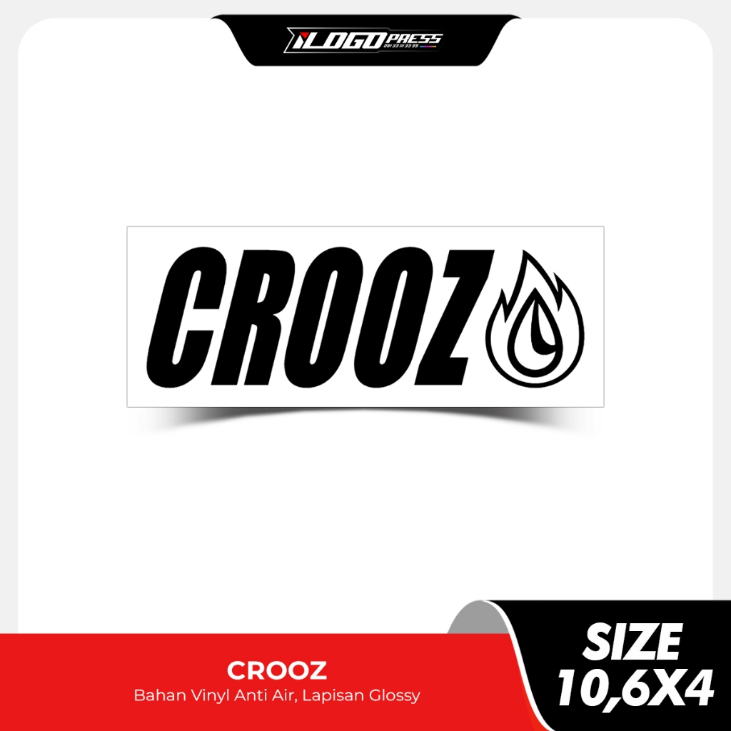 

CROOZ - Stiker Distro Clothing Brand Bahan Vinyl Premium Anti Air Glossy