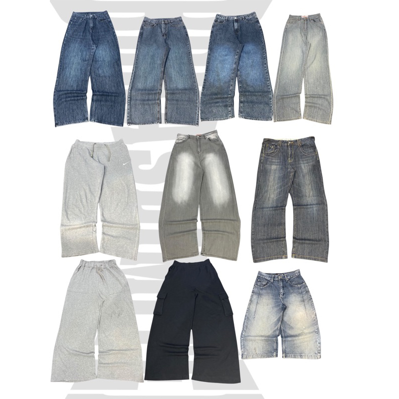 BAGGY JEANS / JORTS PANTS / CELANA BAGGY / CELANA Y2K / SKENA