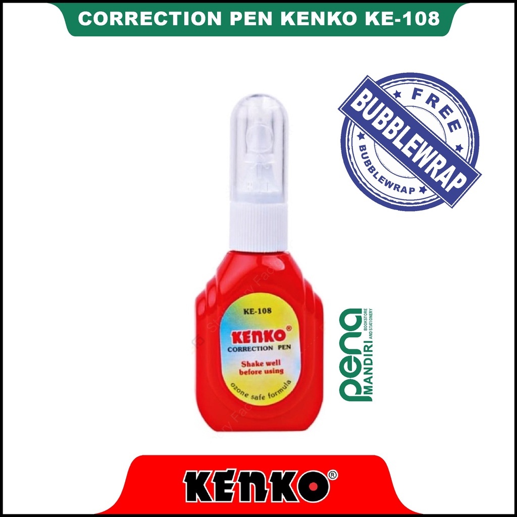 

Tip ex Kenko Ke 108 Penghapus & Correction Pen Tip-Ex Kenko KE-108