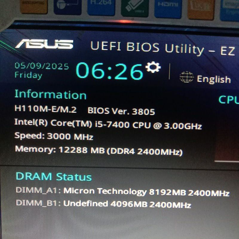 Processor Intel Core I5 7400 gen7