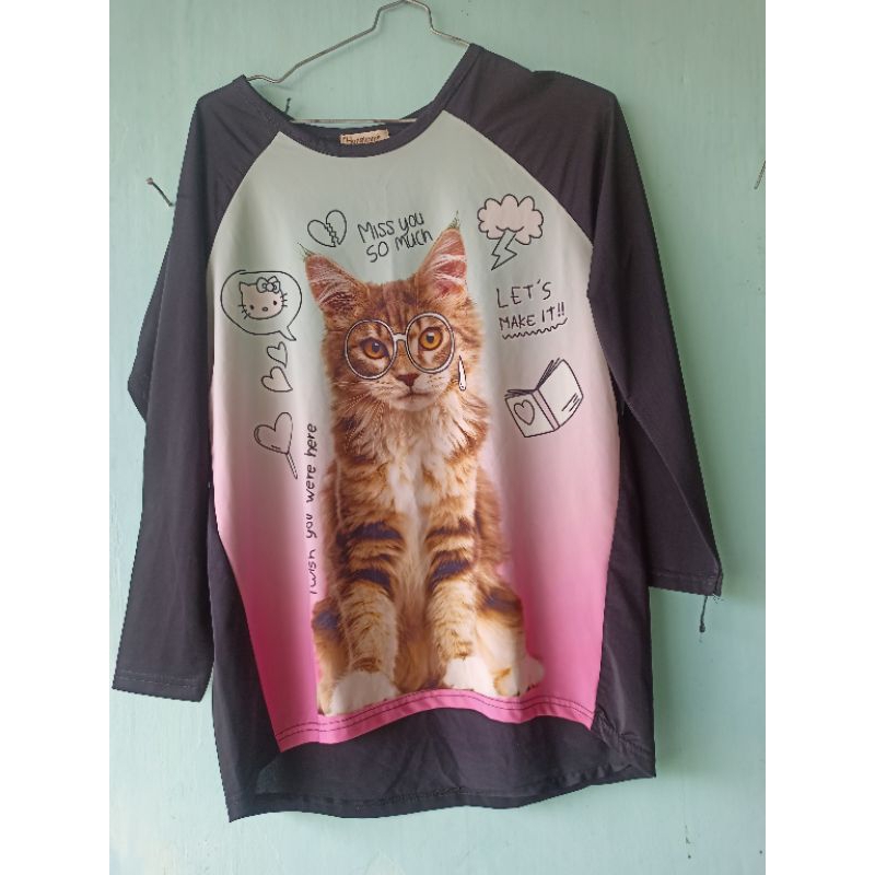 preloved kaos kucing