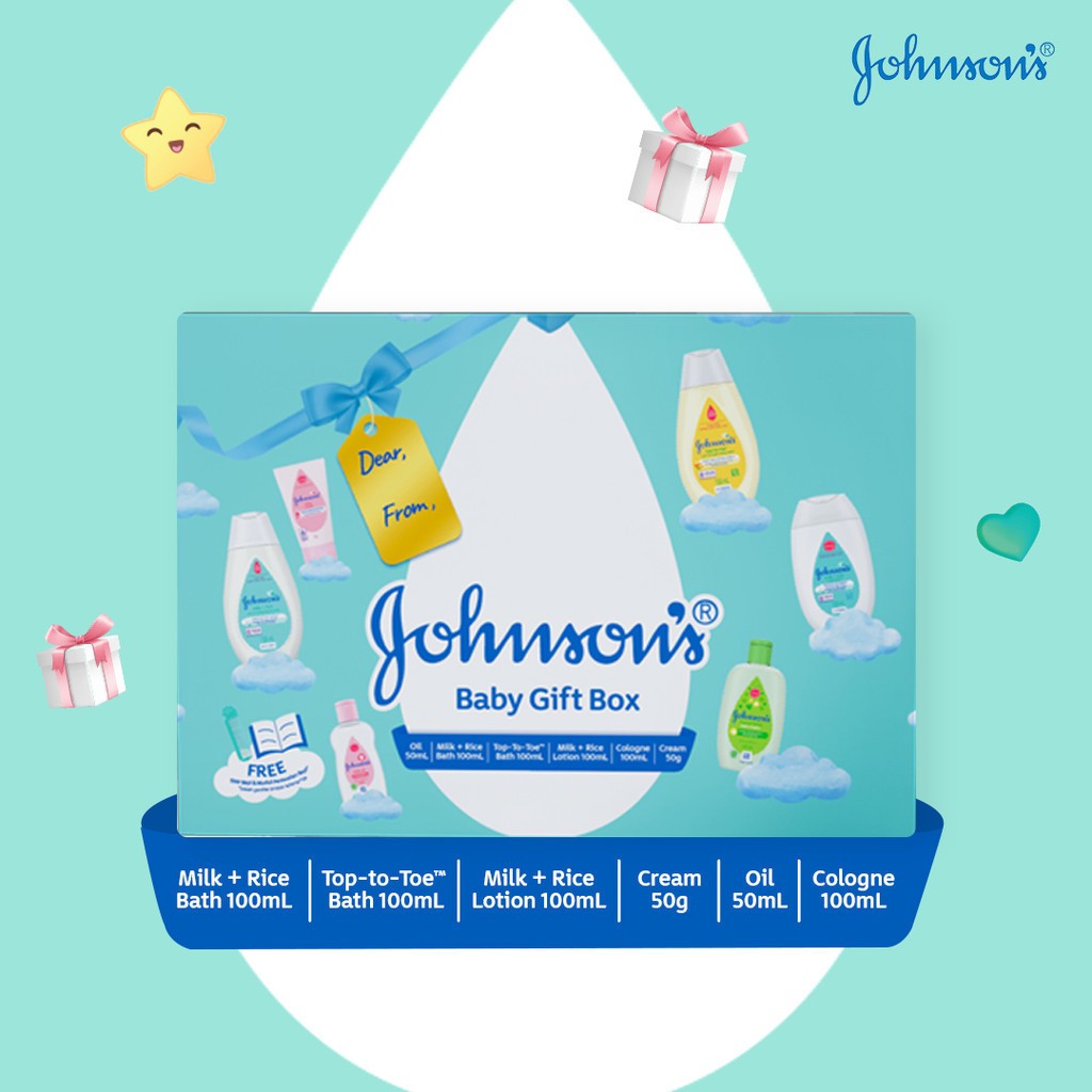 JHONSON BABY GIFT BOX SET - PAKET SABUN SHAMPOO BEDAK BAYI - KADO BAYI