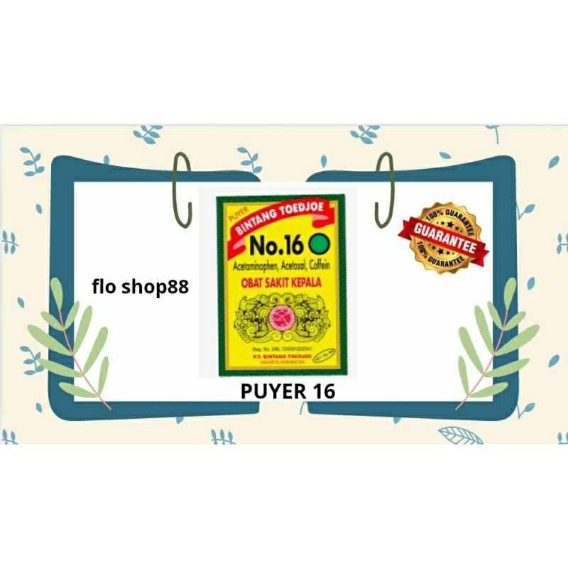 A - PUYER 16 / PUYER 16 BINTANG TOEDJOE