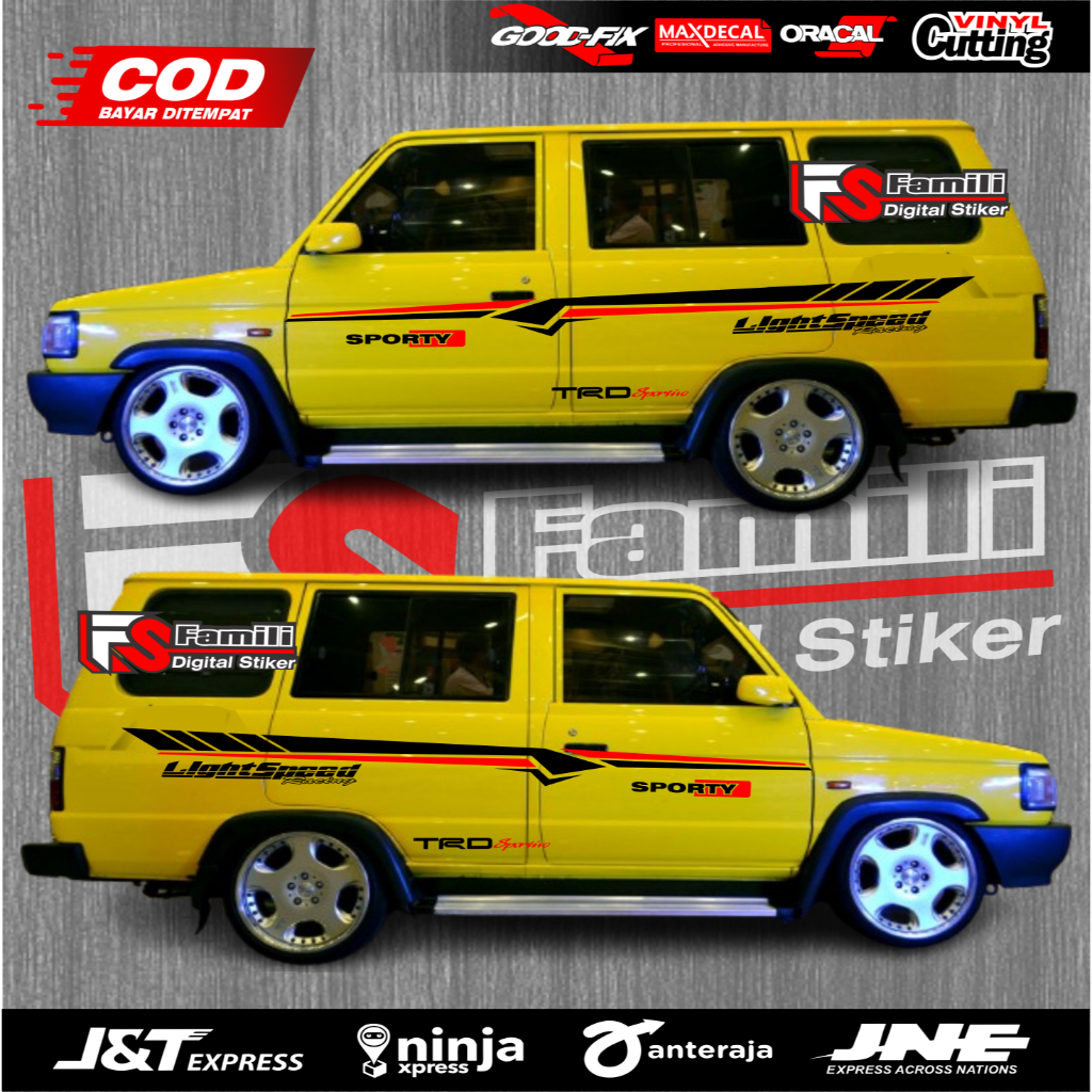 Stiker Mobil Kijang Super Stiker Body Kijang Super Stiker Kijang Super