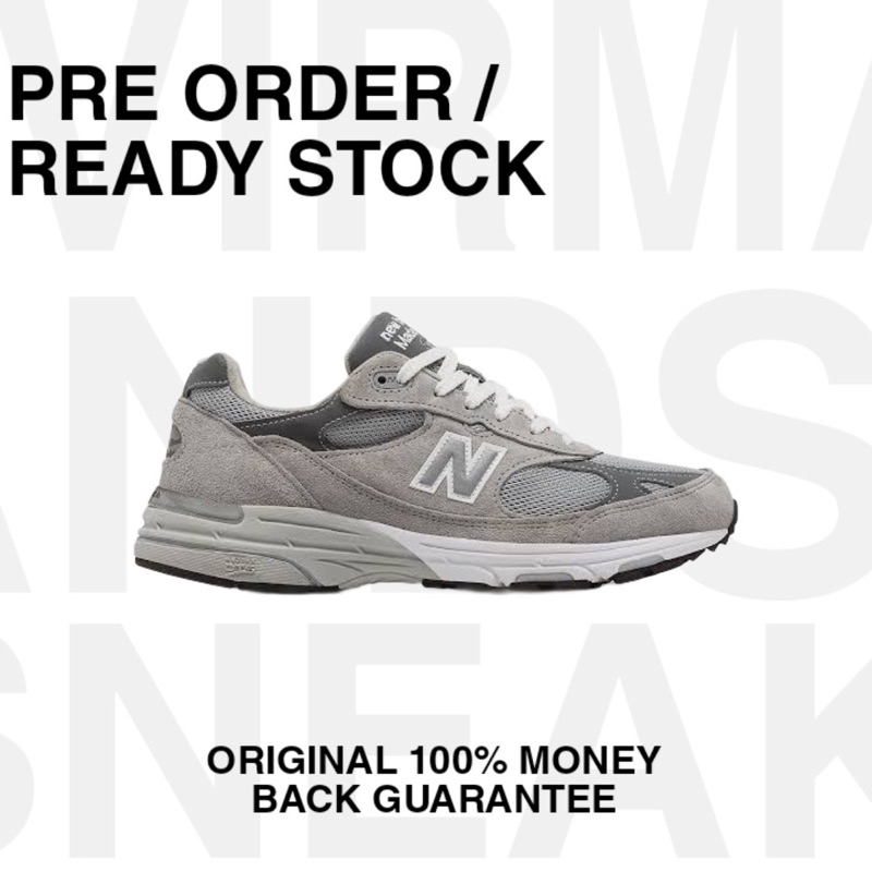 New Balance 993 Made In USA Grey Original 100% Sneakers resmi