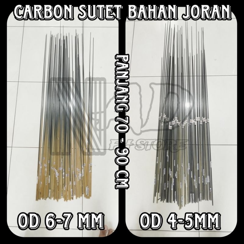 *Bahan Joran Pancing Carbon Sutet sudah bubut