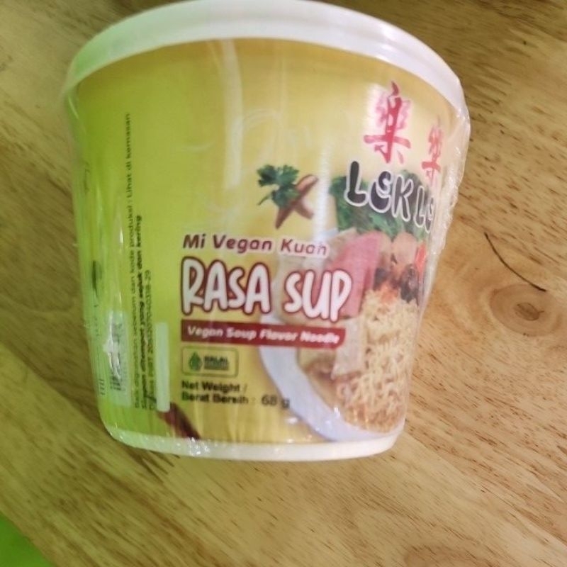 MIE VEGAN / MIE CUP RASA SUP LEK LEK 68GRAM