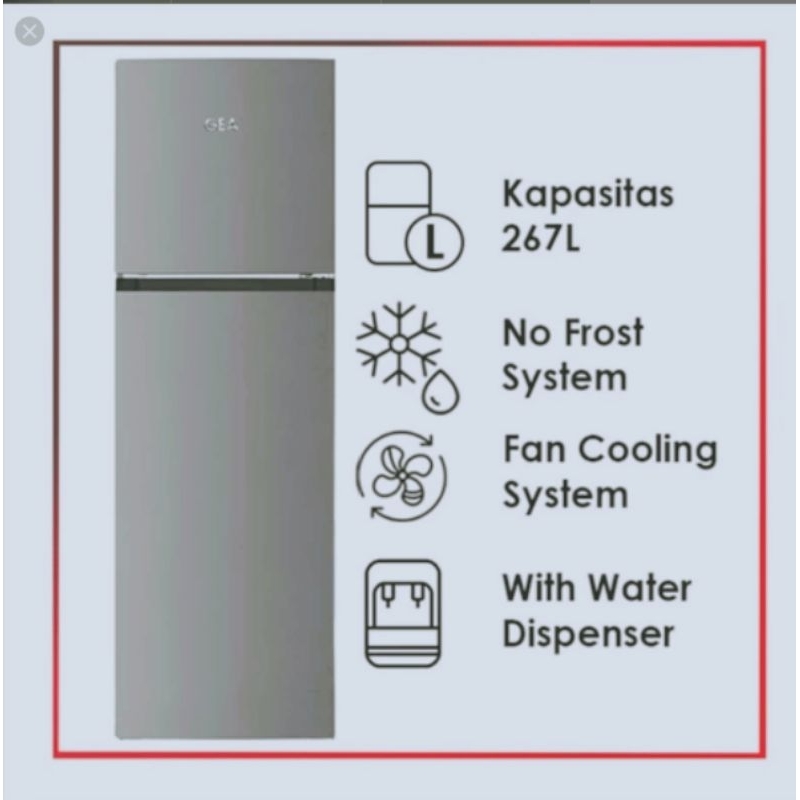 KULKAS GEA 2 PINTU