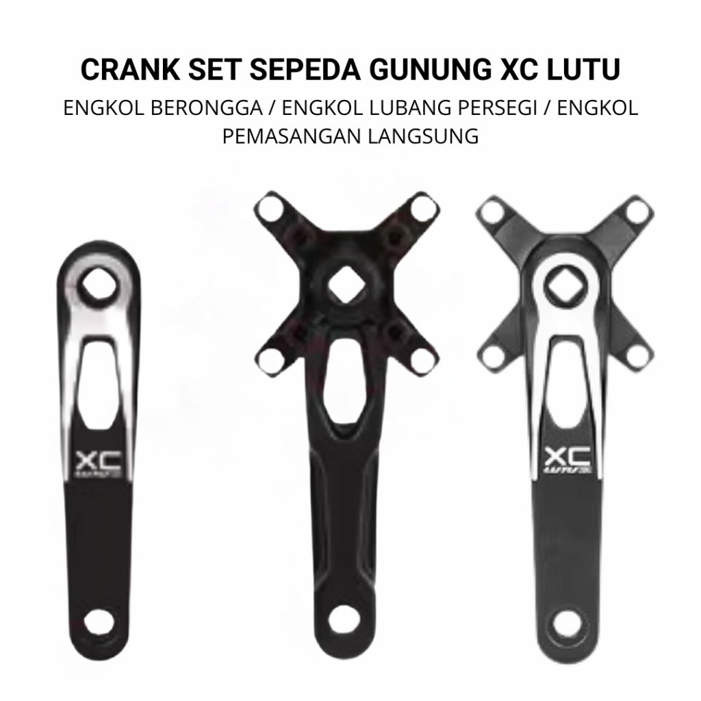 MEROCA XC LUTU Crank MTB BMX alumunium alloy Square Hole