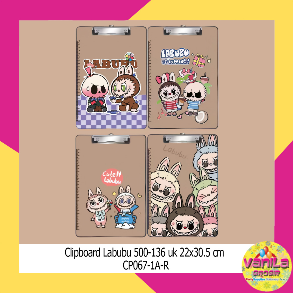 

(1Pcs) Papan Jalan Karakter Lucu, alas Ujian, Clipboard F4, papan dada