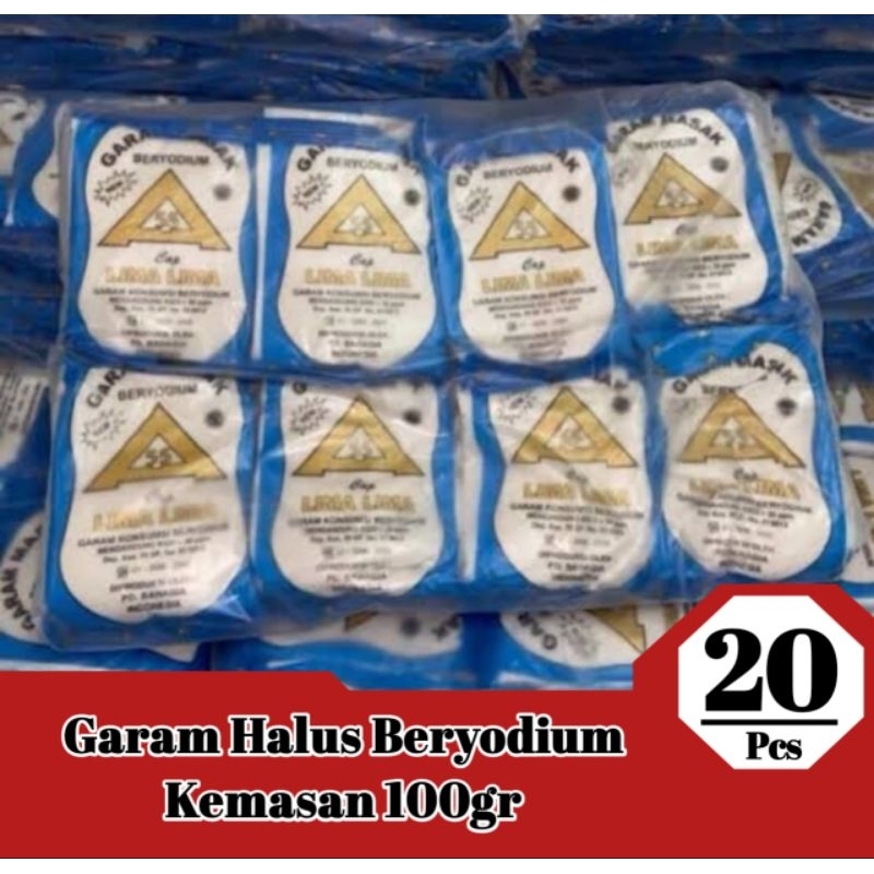 

20 Pcs Garam Masak/Garam Dapur/Garam beryodium 100gr