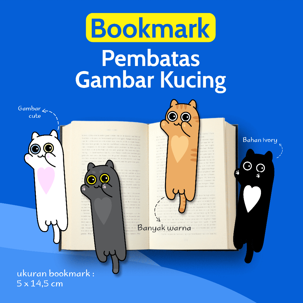 

Bookmark Pembatas Custom Buku Pembatas Gambar Kucing