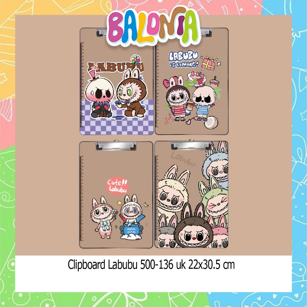 

(1Pcs) Papan Jalan Karakter Lucu, alas Ujian, Clipboard F4, papan dada