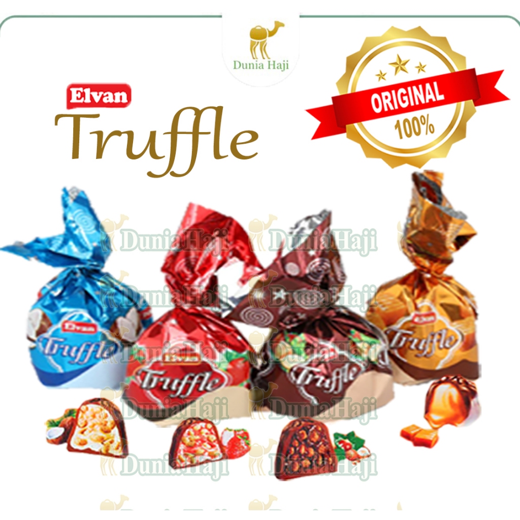 

Cokelat Elvan TRUFFLE / Coklat Arab Turki Turkey untukk Cemilan / Oleh Oleh Haji dan Umroh