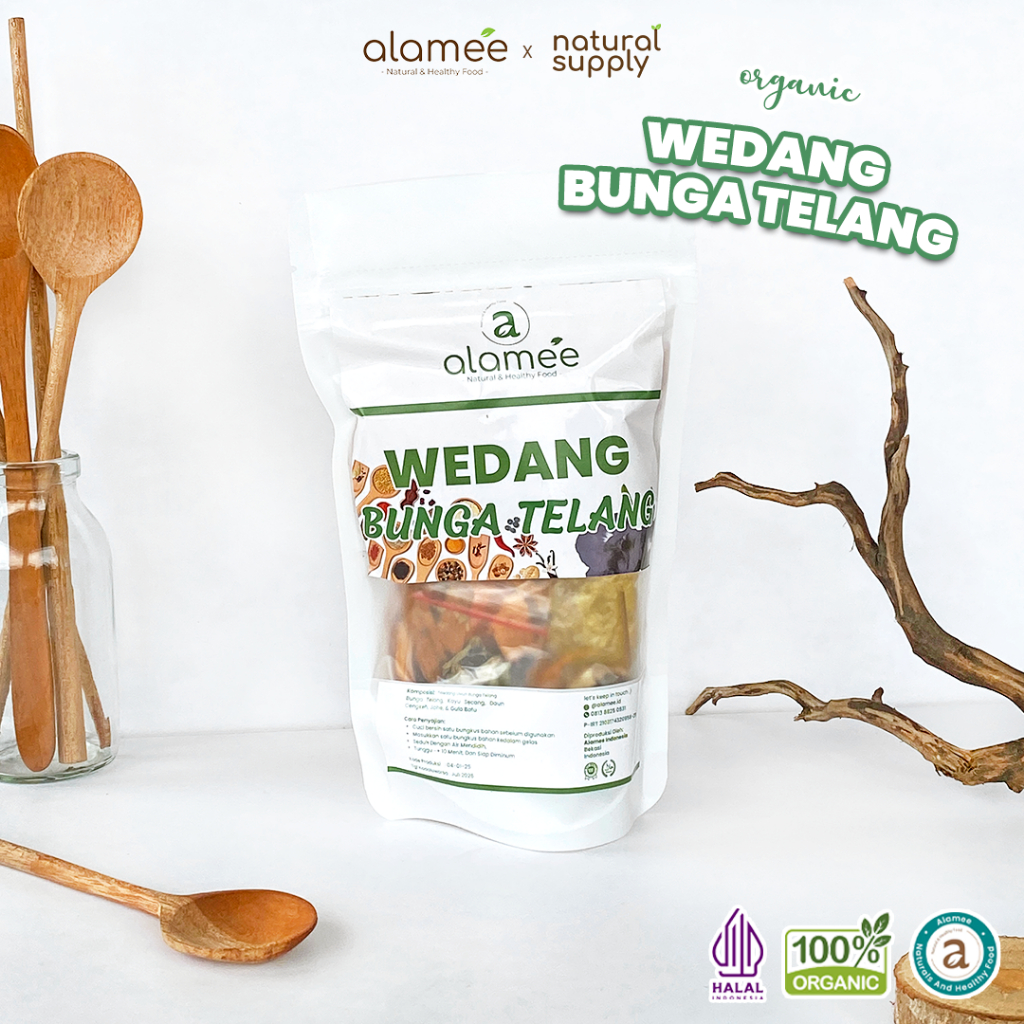 

ALAMEE Wedang Uwuh Bunga Telang Rempah Minuman Herbal Asli Alami Langsung Seduh Lengkap Tradisional