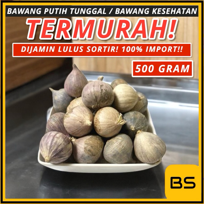 

IMPORT Bawang Putih Tunggal / Lanang Fresh Import Sedang Kecil 500gram 500gr