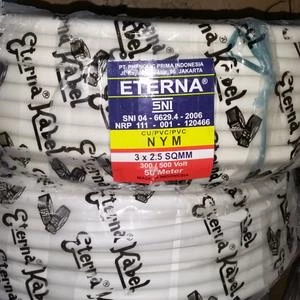 Kabel Eterna 3x2,5 Kawat Tembaga / Kabel Listrik Nym 3x2,5 Eterna Meteran