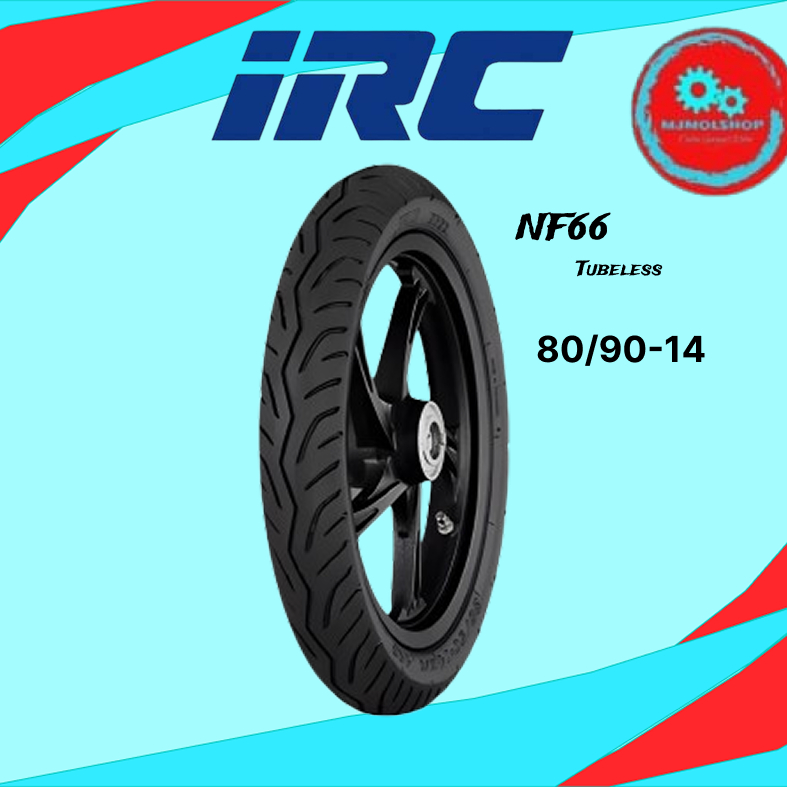 BAN IRC 80/90-14 NF66 TUBLESS FREE PENTIL ORIGINAL IRC