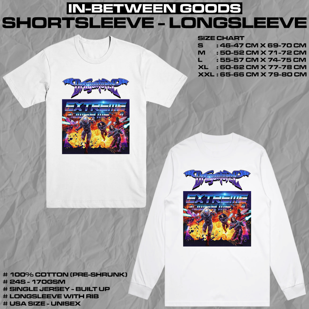 DRAGONFORCE - EXTREME POWER METAL | T-SHIRT | LONGSLEEVE | BAND MERCH