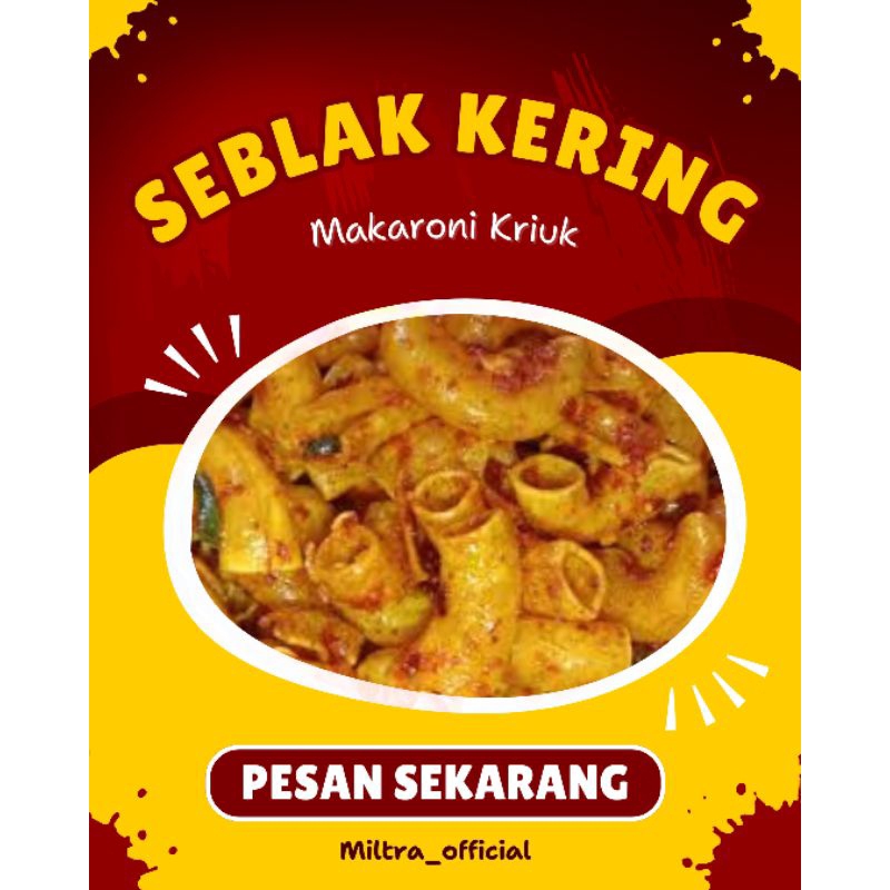 

Seblak Kering Kerupuk Makaroni (Pedas Daun Jeruk) / Seblak Viral