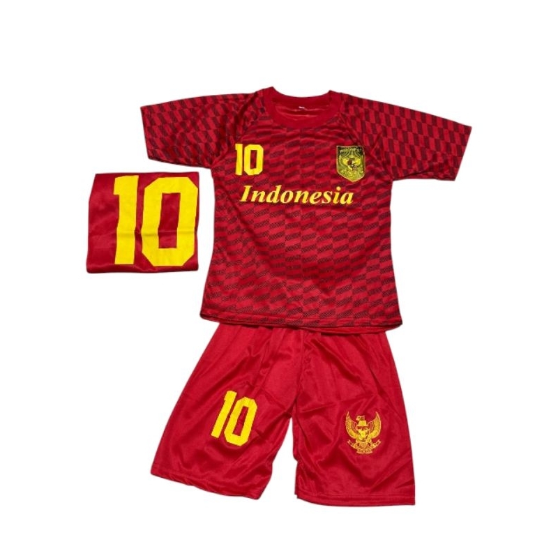 Baju bola anak Indonesia / baju bola timnas anak Indonesia / baju futsal baju olahraga anak
