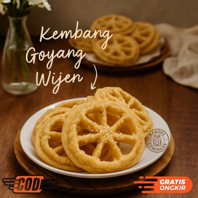 

Kembang Goyang Manis Wijen 100gr 250gr 500gr