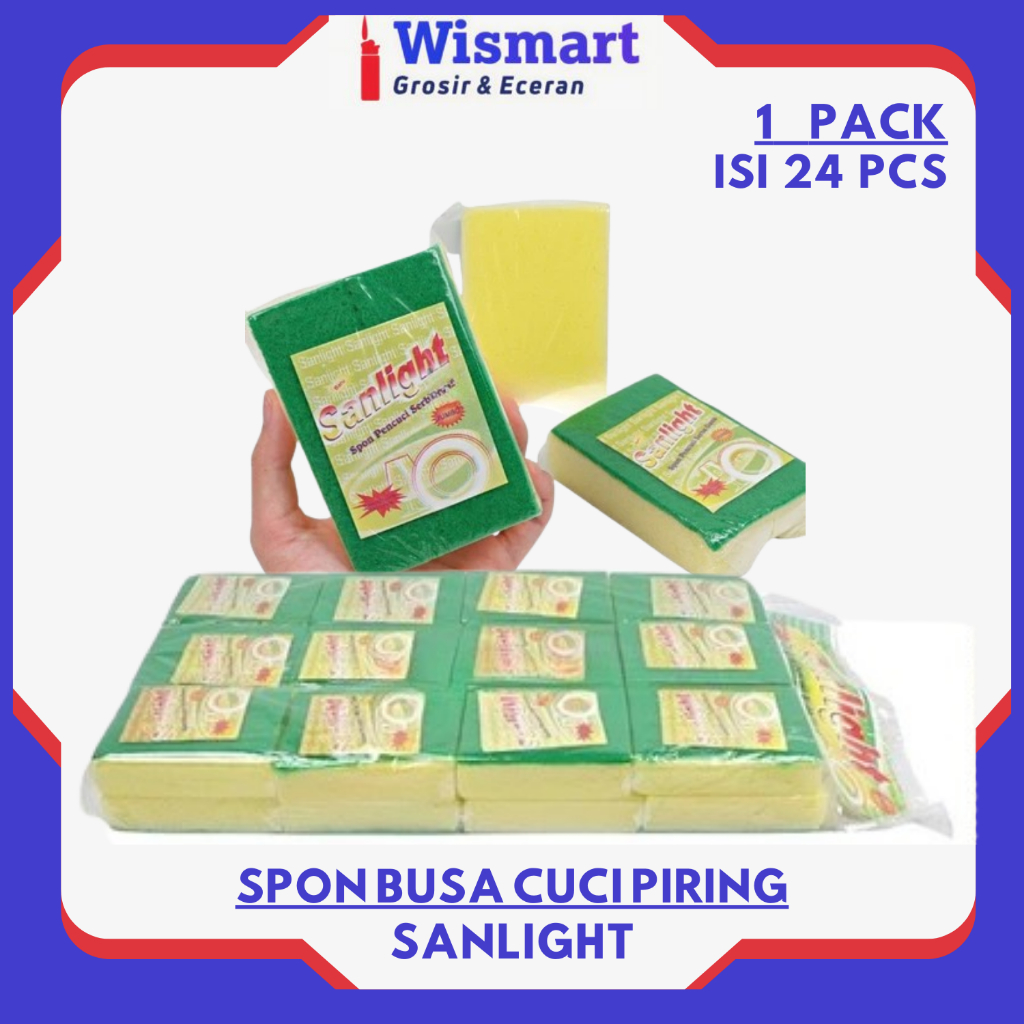 BUSA CUCI PIRING SPONS SPON CUCI PANCI WASTAFEL 1 RENCENG ISI (24 PCS)