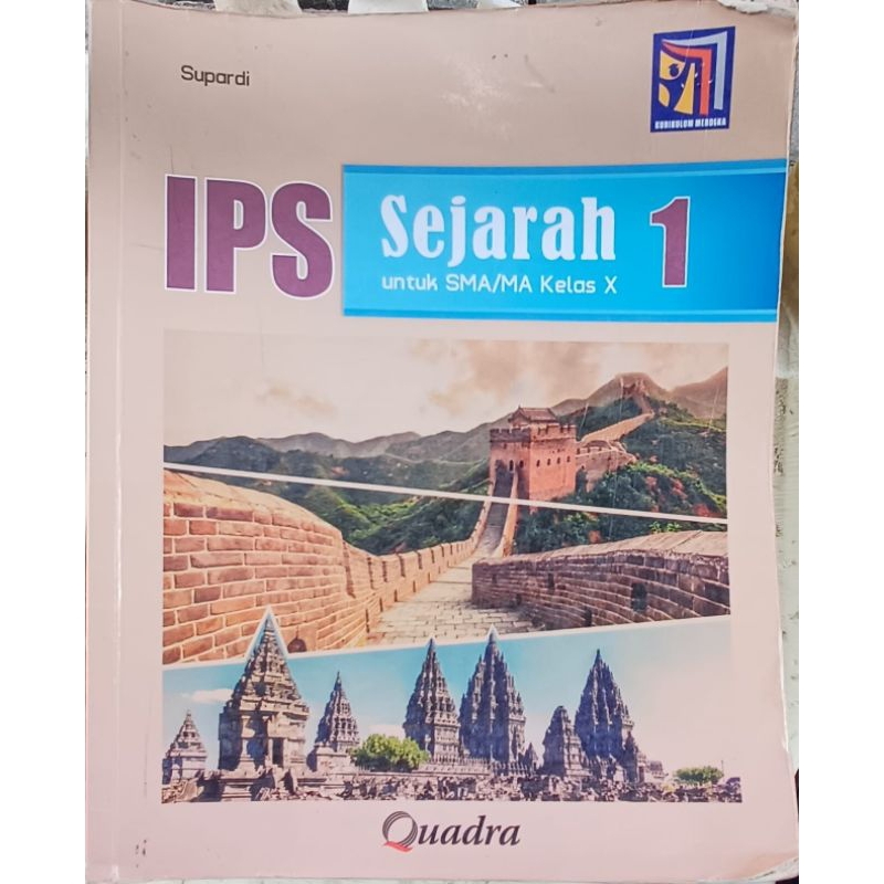 Original buku ips sejarah kelas 10 / 1 sma kumer [ buku bekas ]