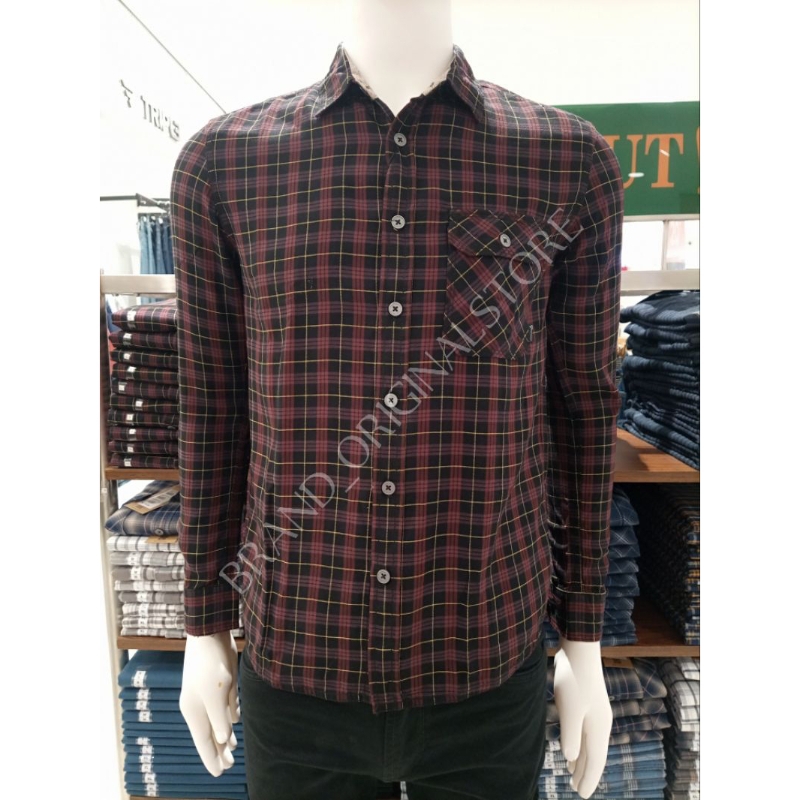 KEMEJA SLIM FIT PRIA BRAND WATCHOUT JEANS ORIGINAL